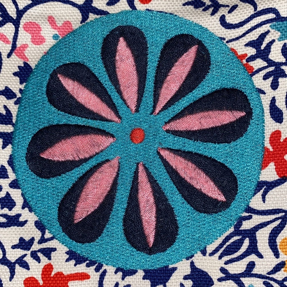 🇬🇧🟡BODEN Woman’s Floral Loose Weave Appliqué Skirt - Picture 5 of 12
